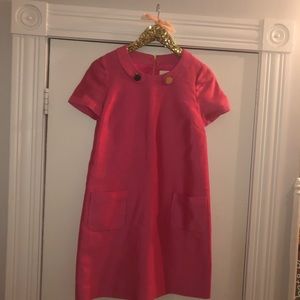 Kate spade hot pink shift dress with pockets